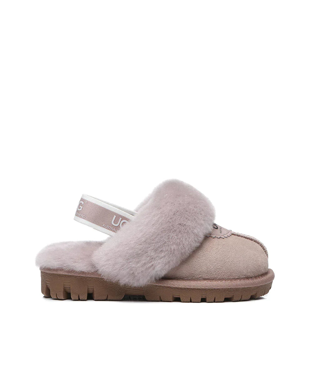 Kid’s Banded Scuff UGG Slippers | Red Kado