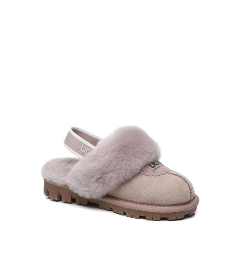 Kid’s Banded Scuff UGG Slippers | Red Kado