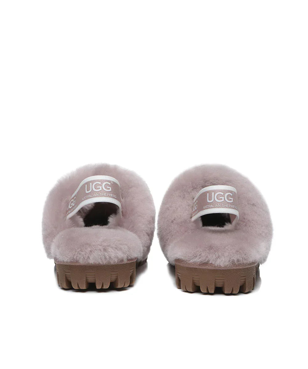 Kid’s Banded Scuff UGG Slippers | Red Kado