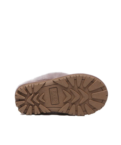 Kid’s Banded Scuff UGG Slippers | Red Kado