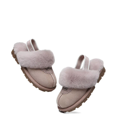 Kid’s Banded Scuff UGG Slippers | Red Kado