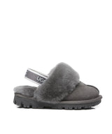 Kid’s Banded Scuff UGG Slippers | Red Kado