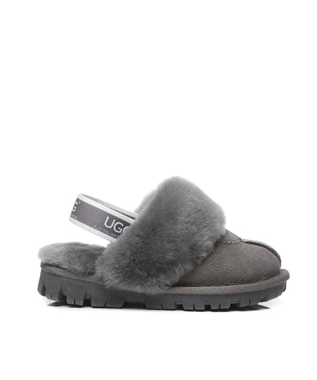 Kid’s Banded Scuff UGG Slippers | Red Kado