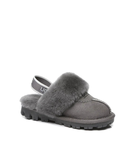 Kid’s Banded Scuff UGG Slippers | Red Kado