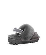 Kid’s Banded Scuff UGG Slippers | Red Kado