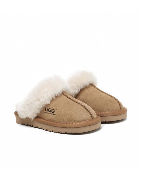 Kid’s Fuzzy UGG Slippers | Red Kado