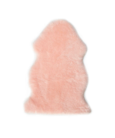Lambskin Short Wool Baby Play Rug in Pink | Red Kado