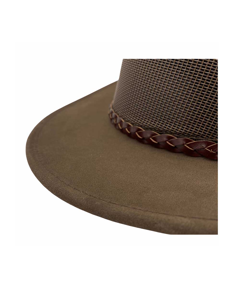 Jacaru Summer Breeze Suede Hat | Red Kado