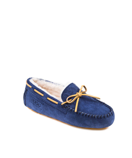 Women's UGG Fur Moccasin | Red Kado