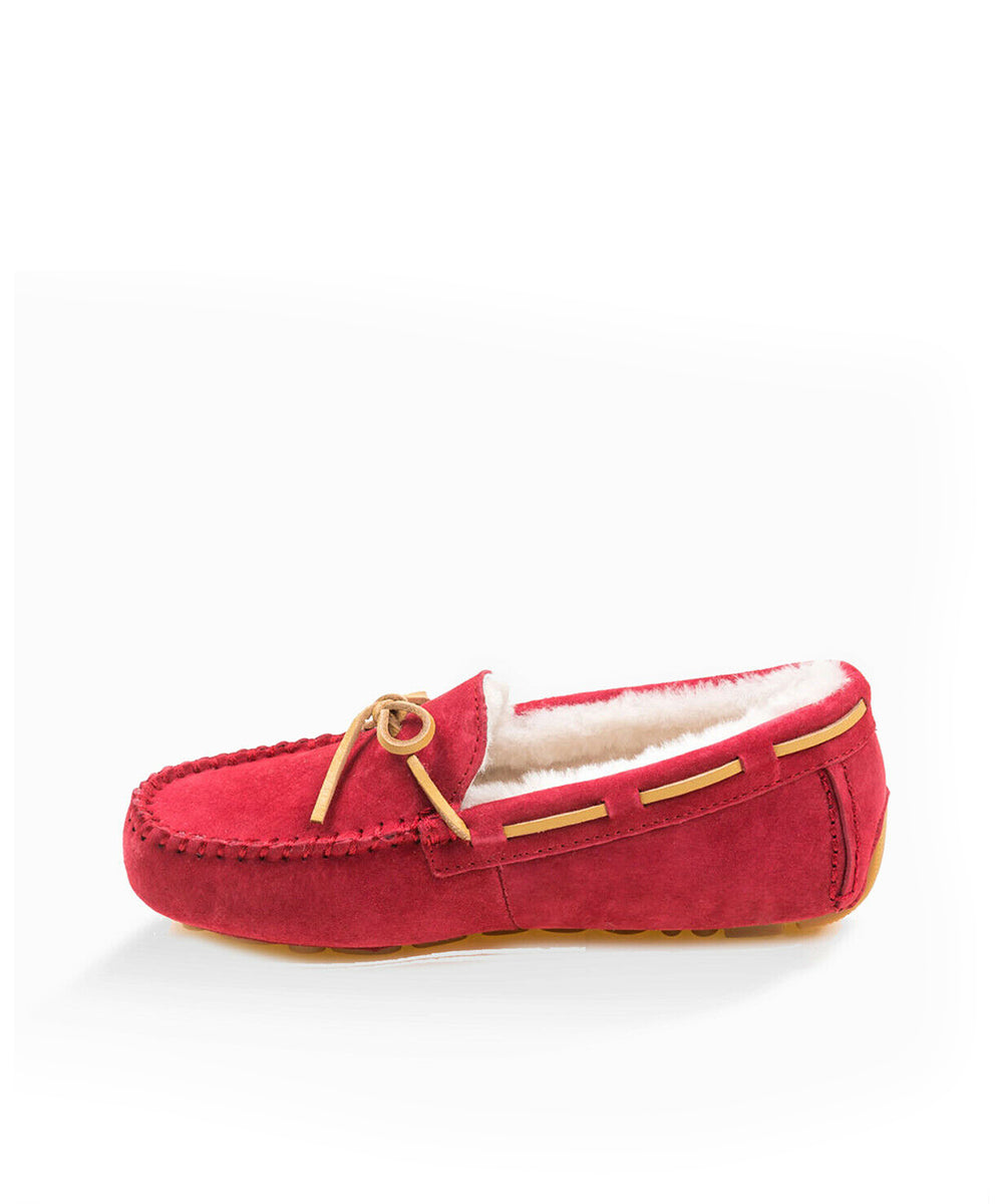 Women's UGG Fur Moccasin | Red Kado