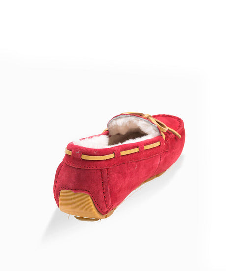 Women's UGG Fur Moccasin | Red Kado