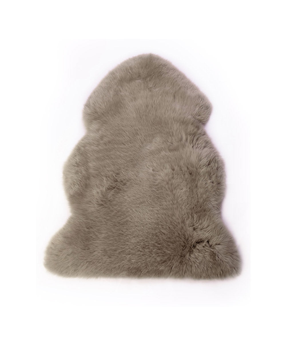 Australian Sheepskin Long Wool Rug in Mushroom
