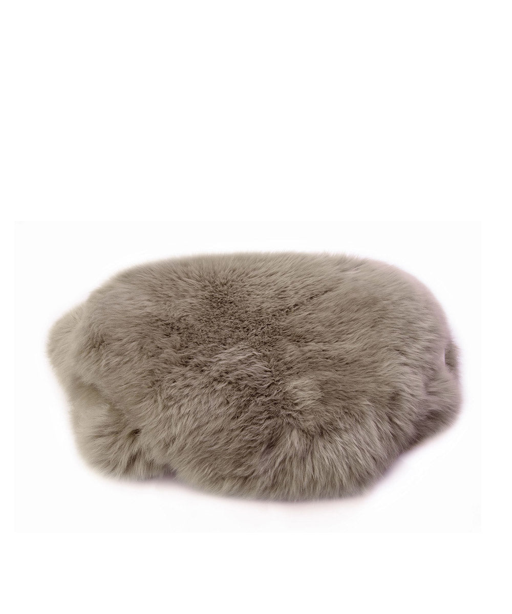 Australian Sheepskin Long Wool Rug in Mushroom