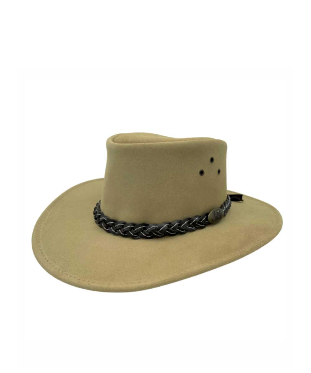 Jacaru Wallaroo Suede Hat | Red Kado