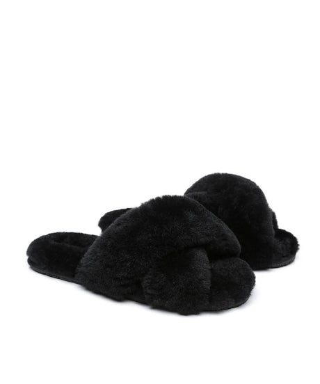 Women's UGG Premium Cross Over Slippers | Red Kado