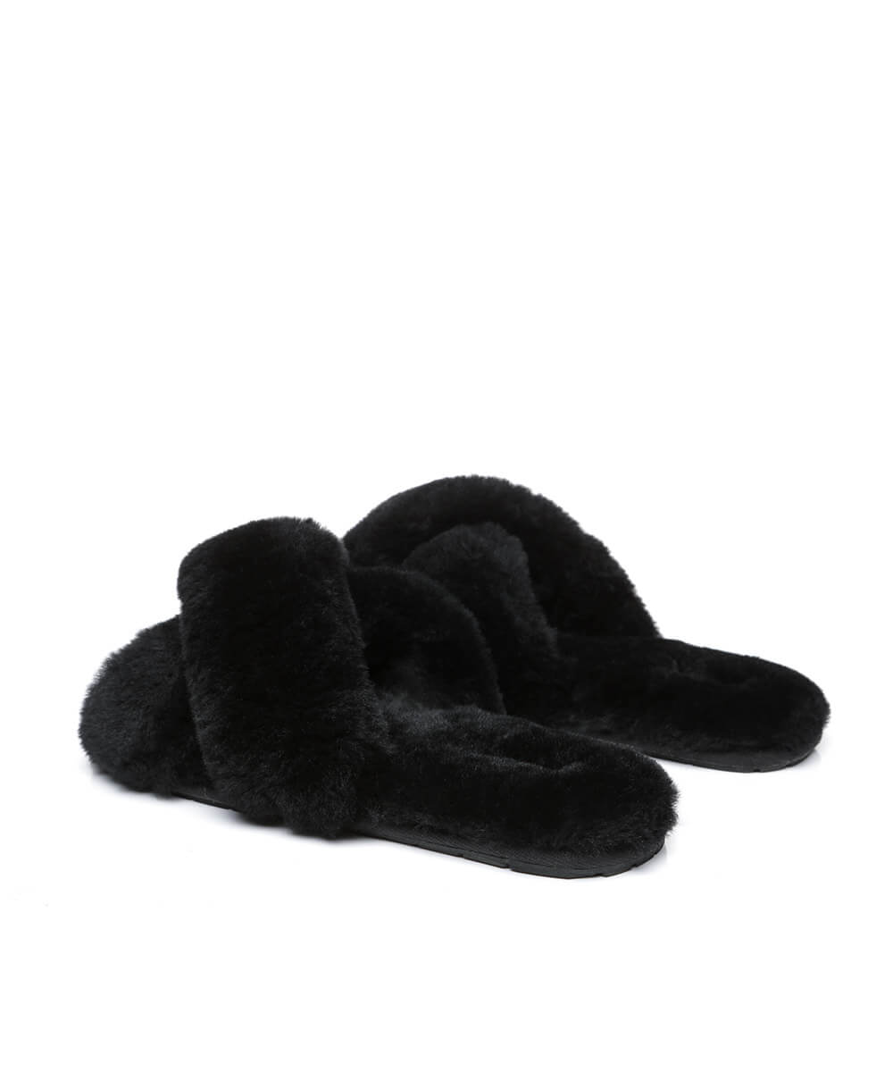 Women's UGG Premium Cross Over Slippers | Red Kado