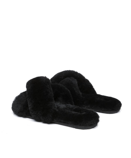 Women's UGG Premium Cross Over Slippers | Red Kado