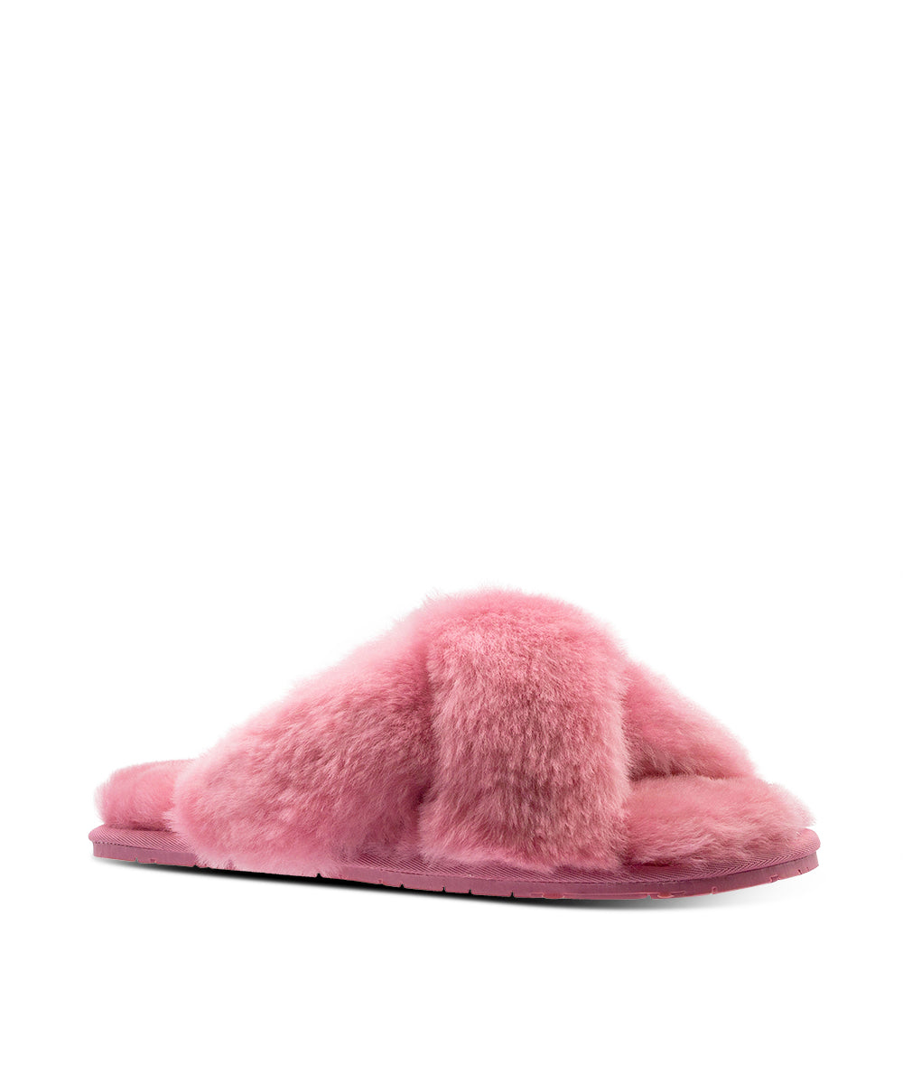 Women's UGG Premium Cross Over Slippers | Red Kado