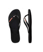 Havaianas Women's Slim Metal Logo Crystal Thongs | Red Kado