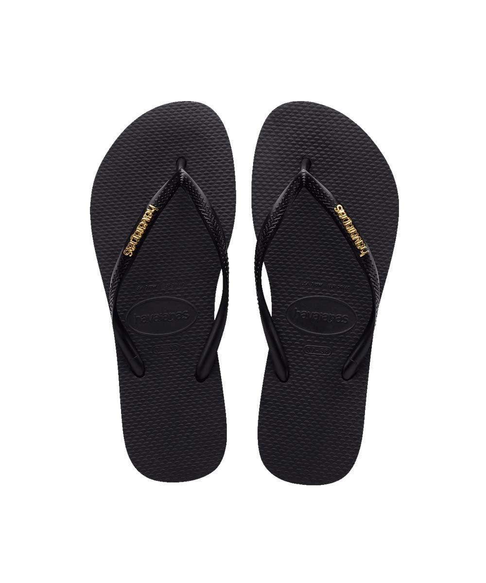 Havaianas Women's Slim Metal Logo Thongs | Red Kado