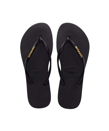 Havaianas Women's Slim Metal Logo Thongs | Red Kado
