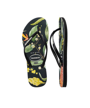 Havaianas Women's Slim Fauna Bush Flower Thong | Red Kado