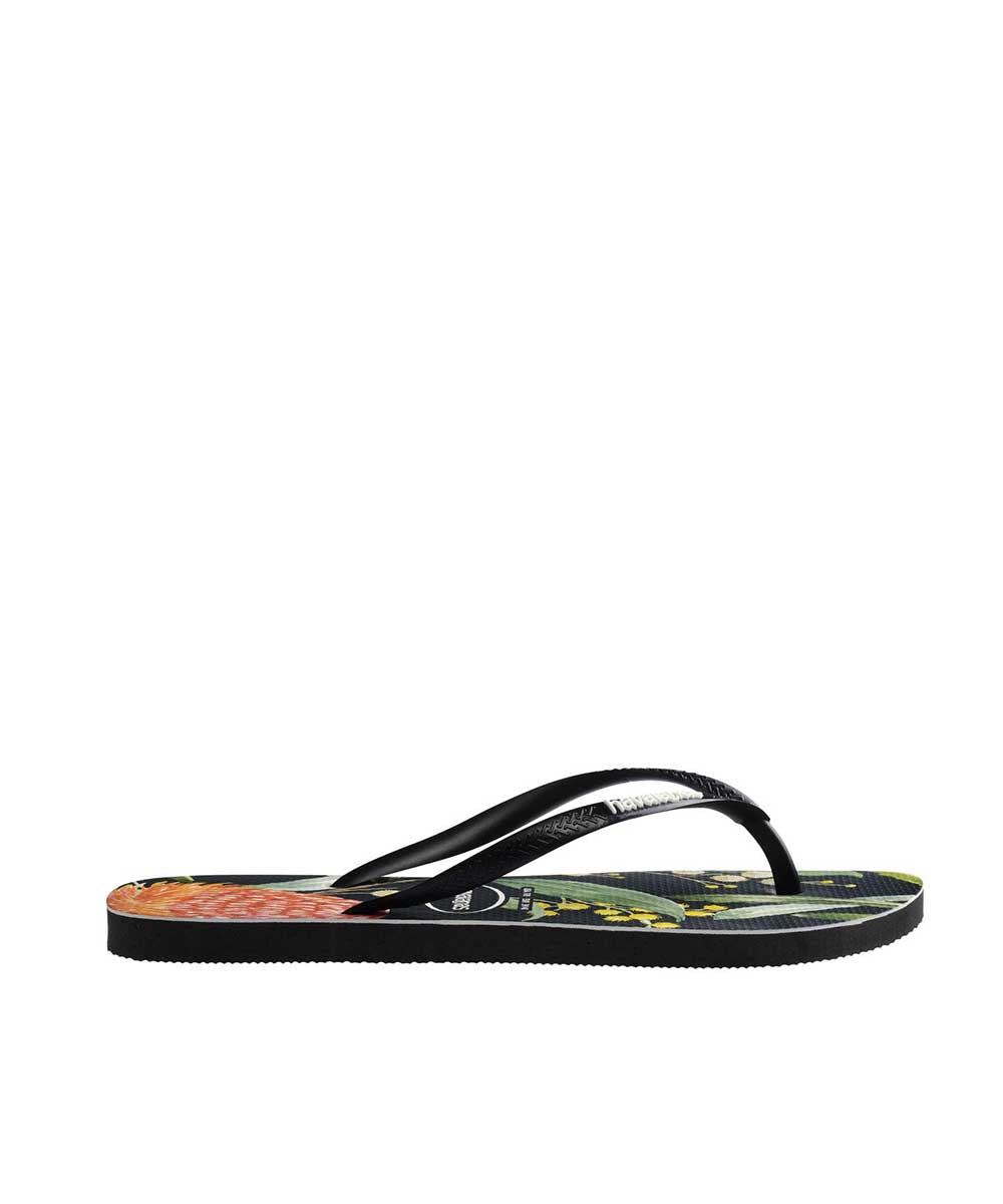 Havaianas Women's Slim Fauna Bush Flower Thong | Red Kado