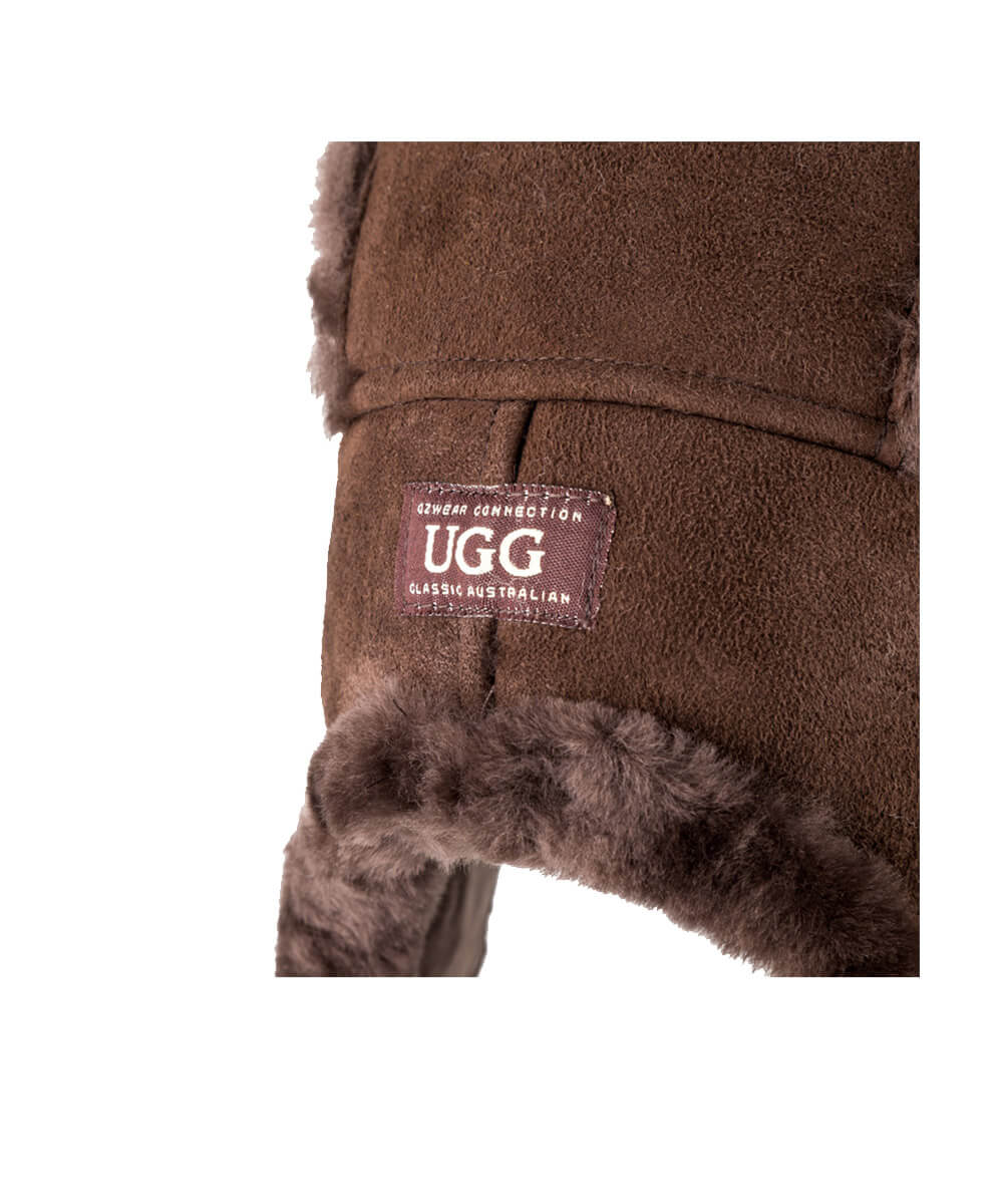 UGG Button Aviator Hat | Red Kado