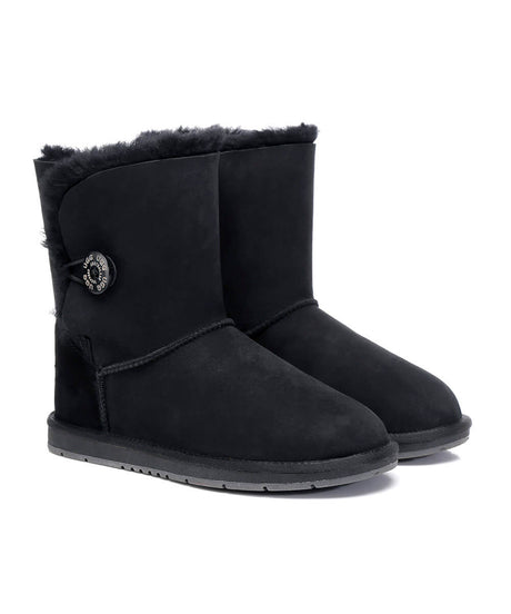 Men's Luxe Classic Mid Button UGG | Red Kado