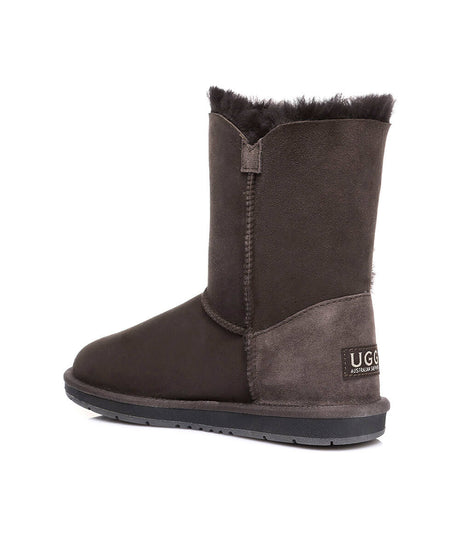 Women's Luxe Classic Mid Button UGG | Red Kado