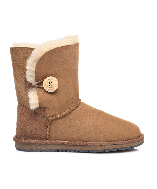 Women's Luxe Classic Mid Button UGG | Red Kado