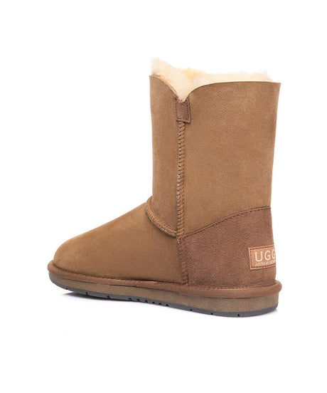 Men's Luxe Classic Mid Button UGG | Red Kado