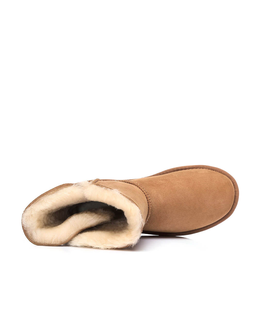 Women's Luxe Classic Mid Button UGG | Red Kado