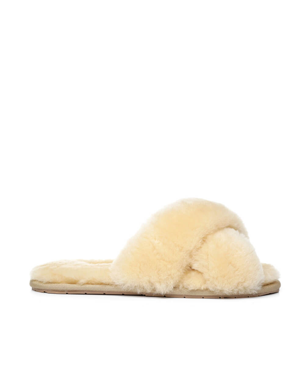 Women's UGG Premium Cross Over Slippers | Red Kado