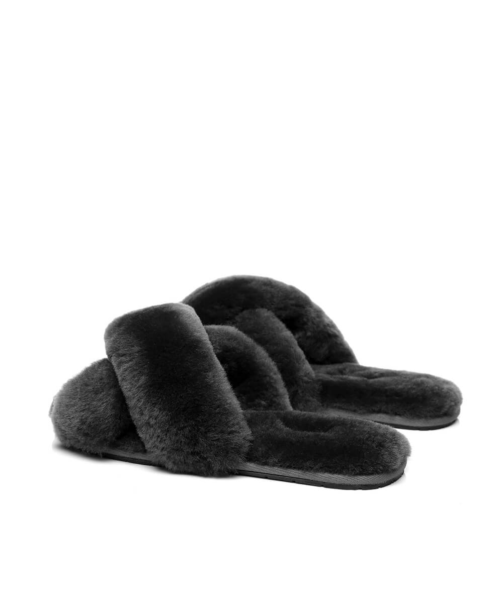 Women's UGG Premium Cross Over Slippers | Red Kado