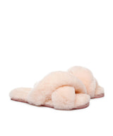 Women's UGG Premium Cross Over Slippers | Red Kado