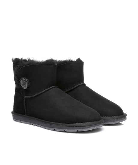 Women's Luxe Classic Mini UGG Button | Red Kado