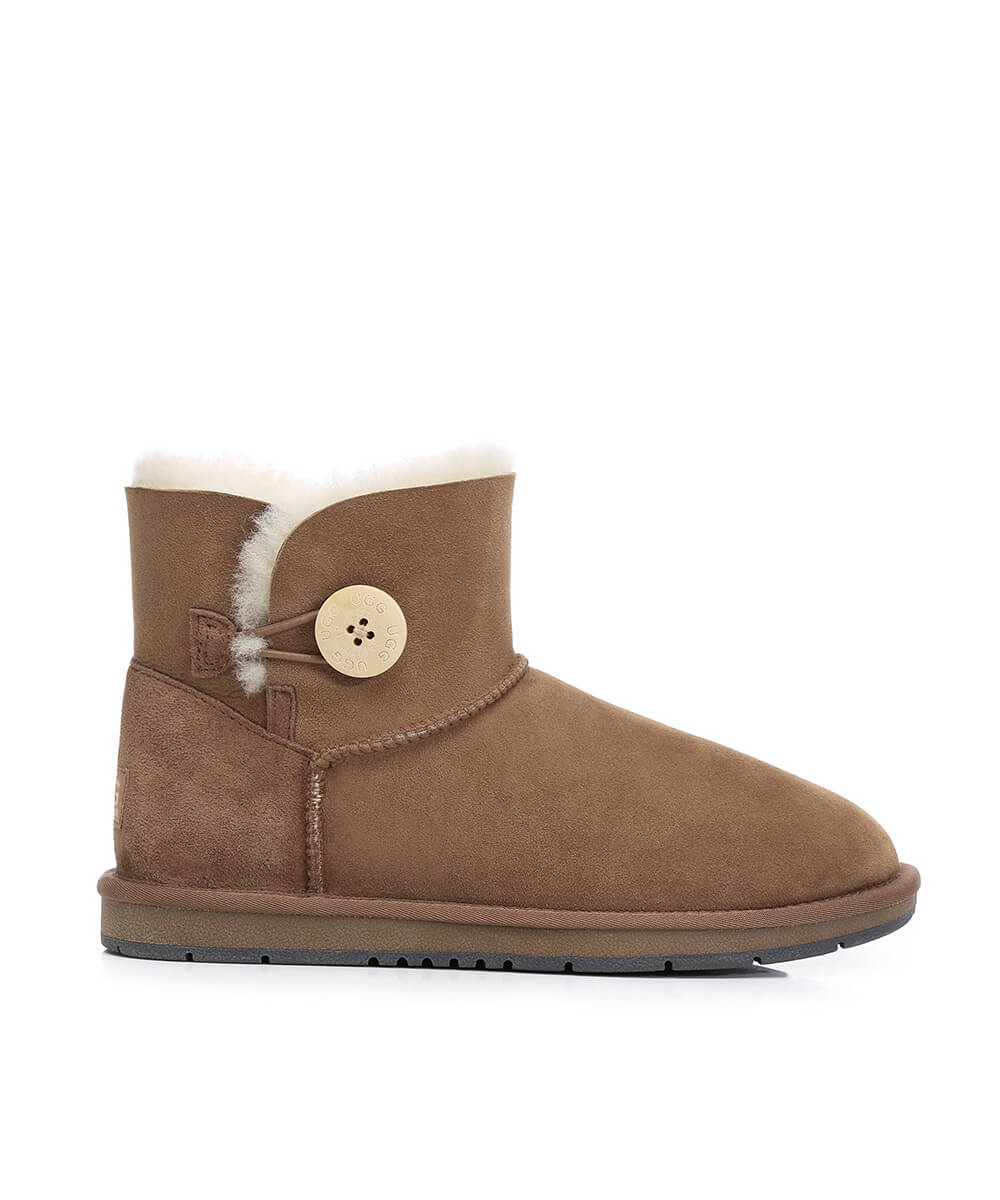 Men's Luxe Classic Mini UGG Button | Red Kado