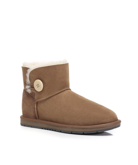 Women's Luxe Classic Mini UGG Button | Red Kado