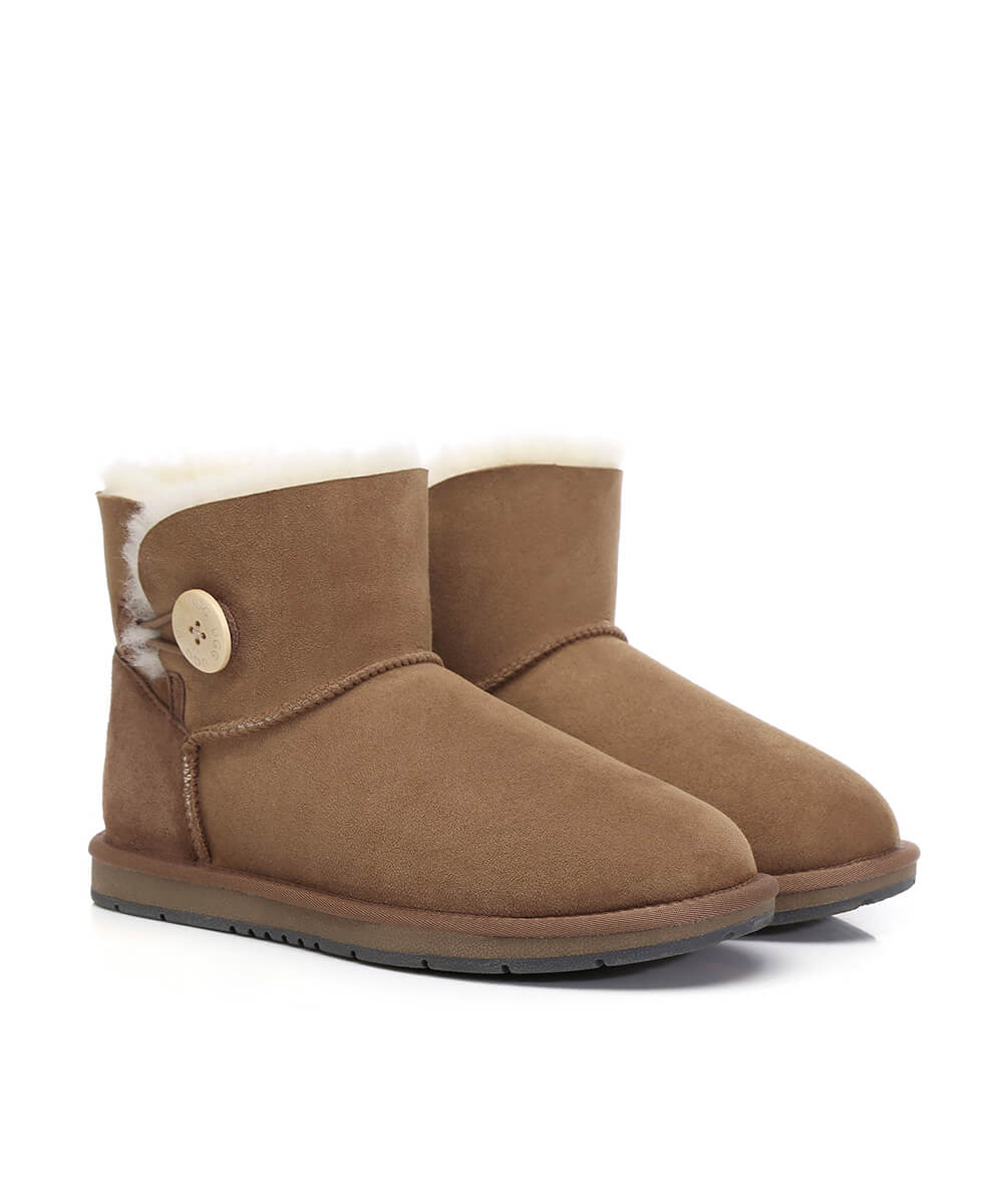 Men's Luxe Classic Mini UGG Button | Red Kado