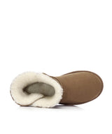 Women's Luxe Classic Mini UGG Button | Red Kado