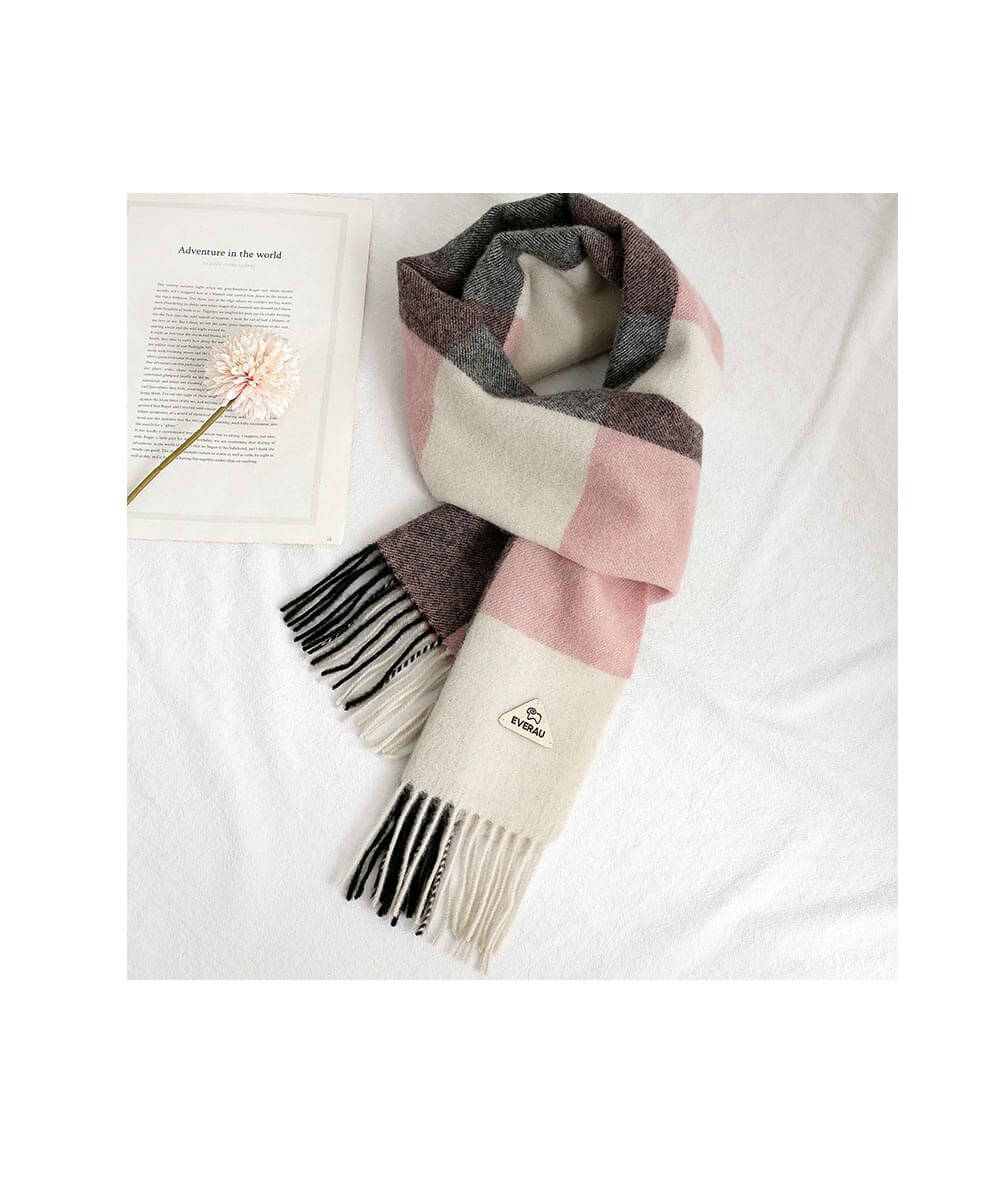 Wool Tartan Scarf | Red Kado