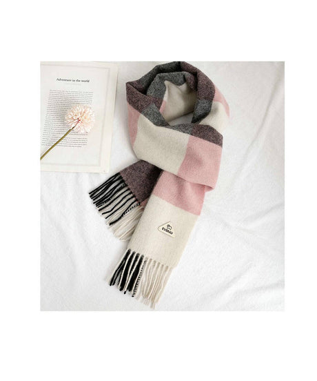 Wool Tartan Scarf | Red Kado