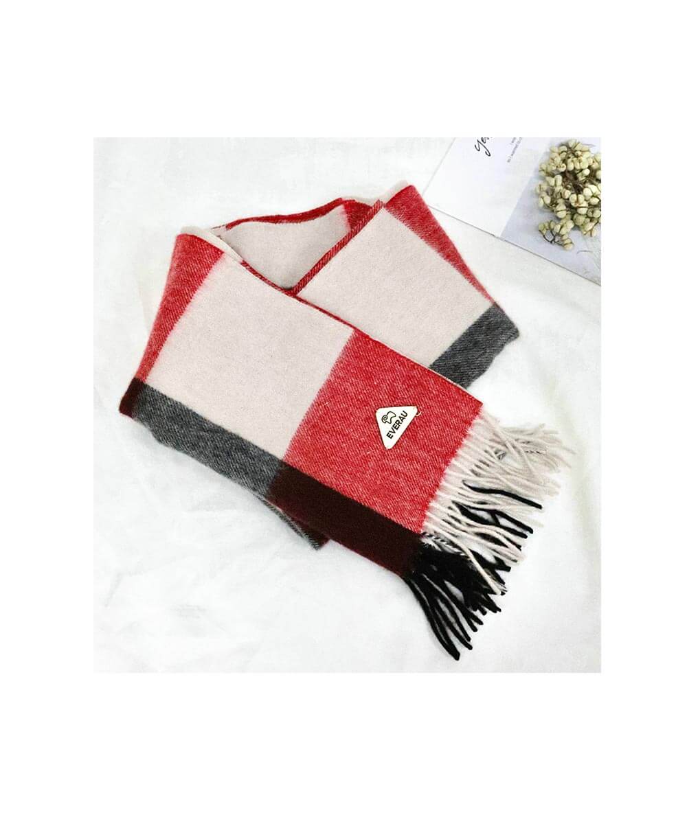 Wool Tartan Scarf | Red Kado